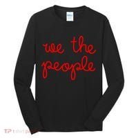 We The People Nicolle Wallace Red Imprint Tall Long Sleeve Shirt thumb 0
