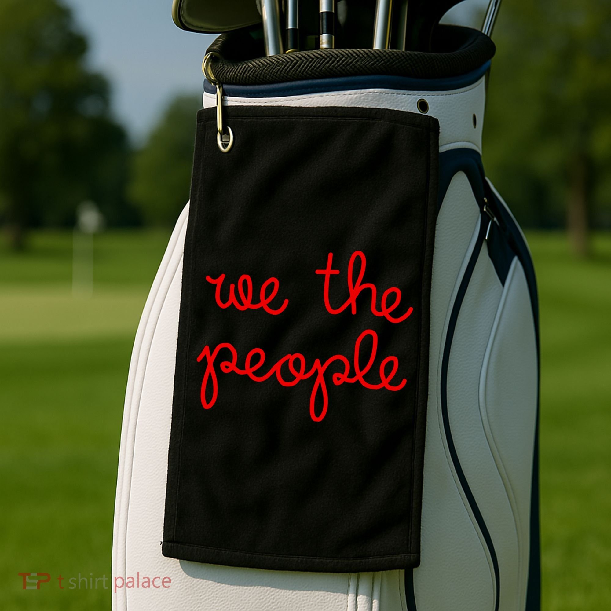 We The People Nicolle Wallace Red Imprint Golf Towel