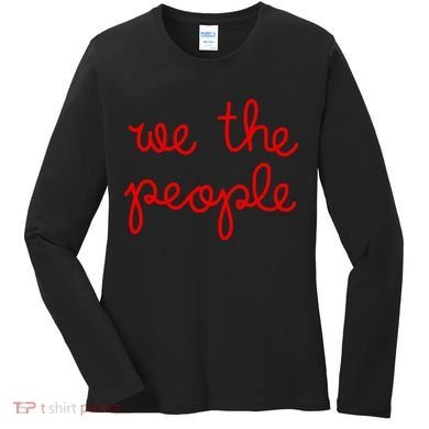 We The People Nicolle Wallace Red Imprint Women's Long Sleeve Shirt