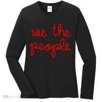 We The People Nicolle Wallace Red Imprint Women's Long Sleeve Shirt thumb 0
