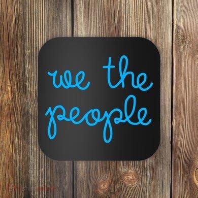 We The People Nicolle Wallace Blue Imprint Coaster