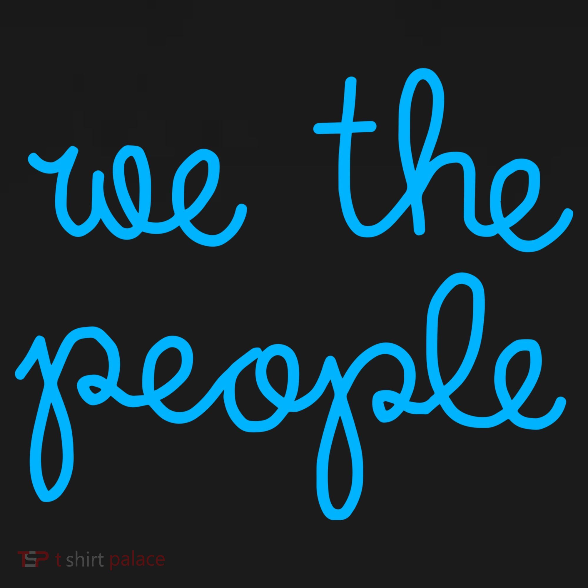 We The People Nicolle Wallace Blue Imprint Tote Bag