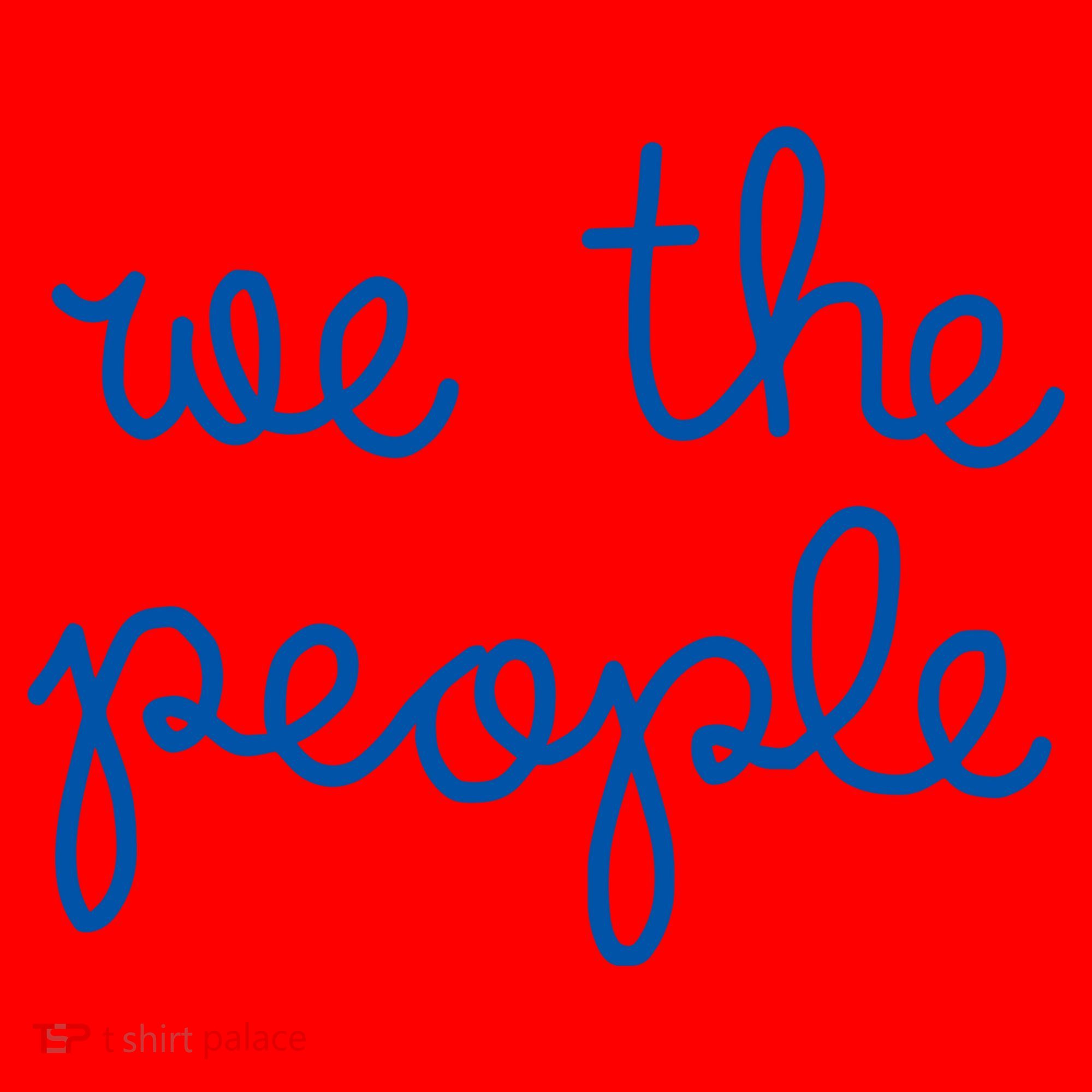 We The People Nicolle Wallace Blue Imprint Santa Hat