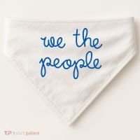 We The People Nicolle Wallace Blue Imprint USA-Made Doggie Bandana thumb 0