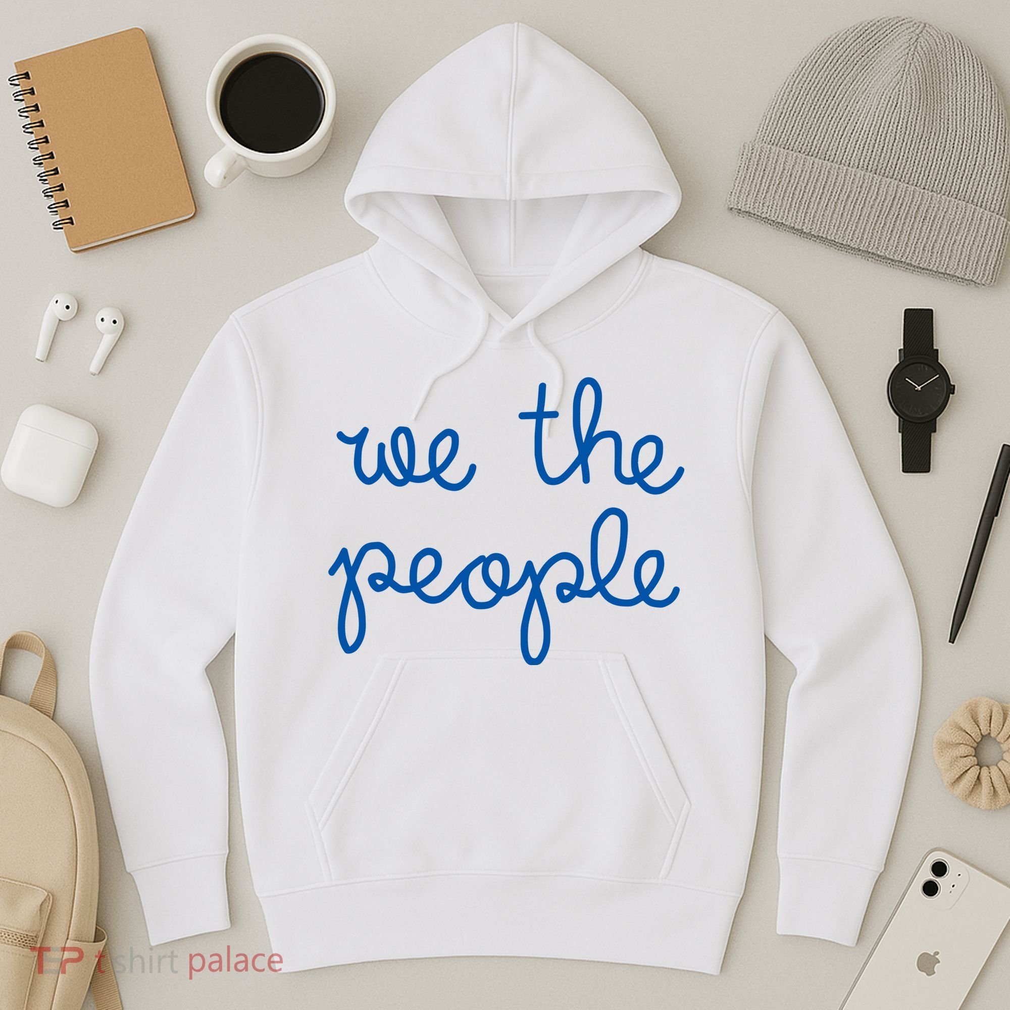 We The People Nicolle Wallace Blue Imprint Hoodie