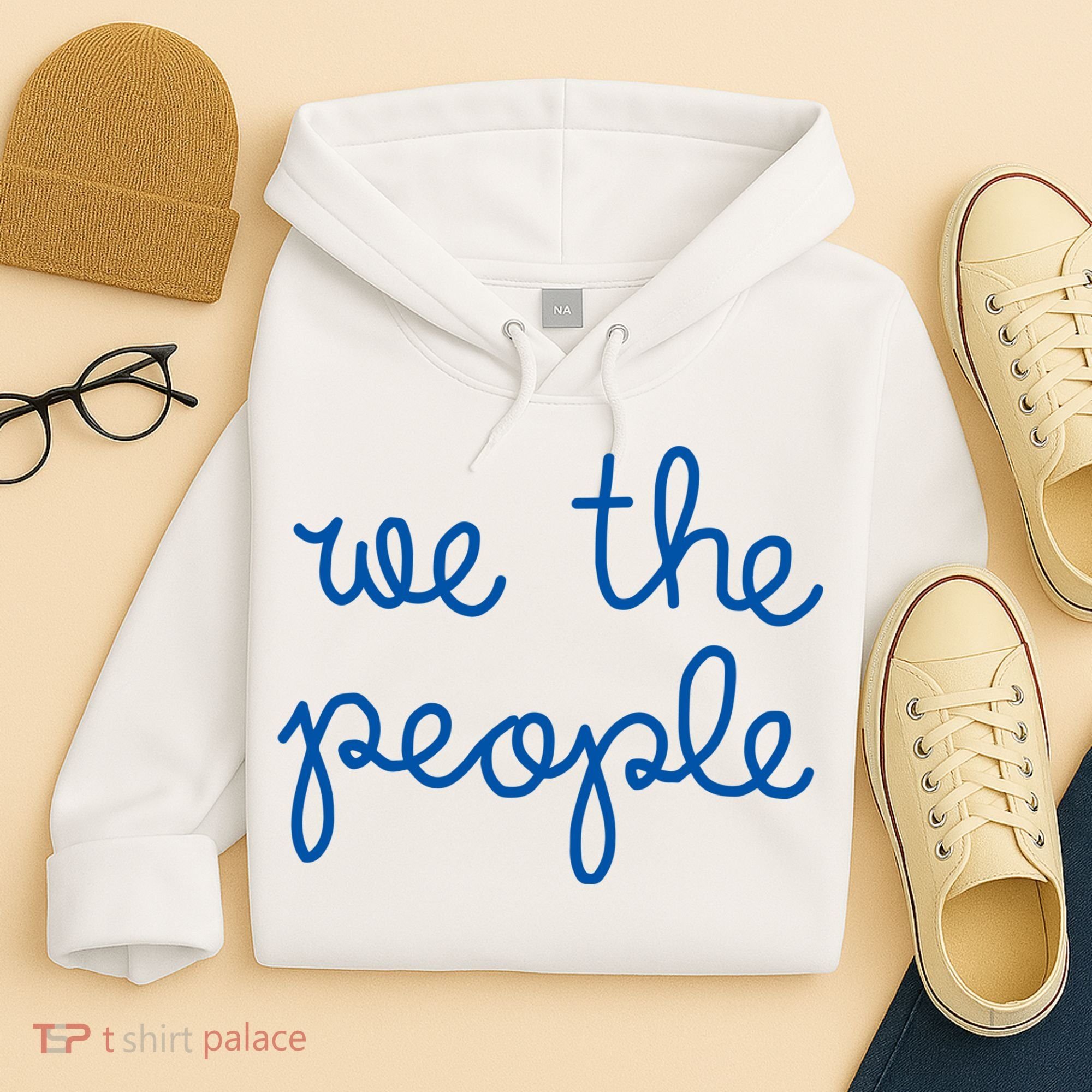 We The People Nicolle Wallace Blue Imprint Hoodie