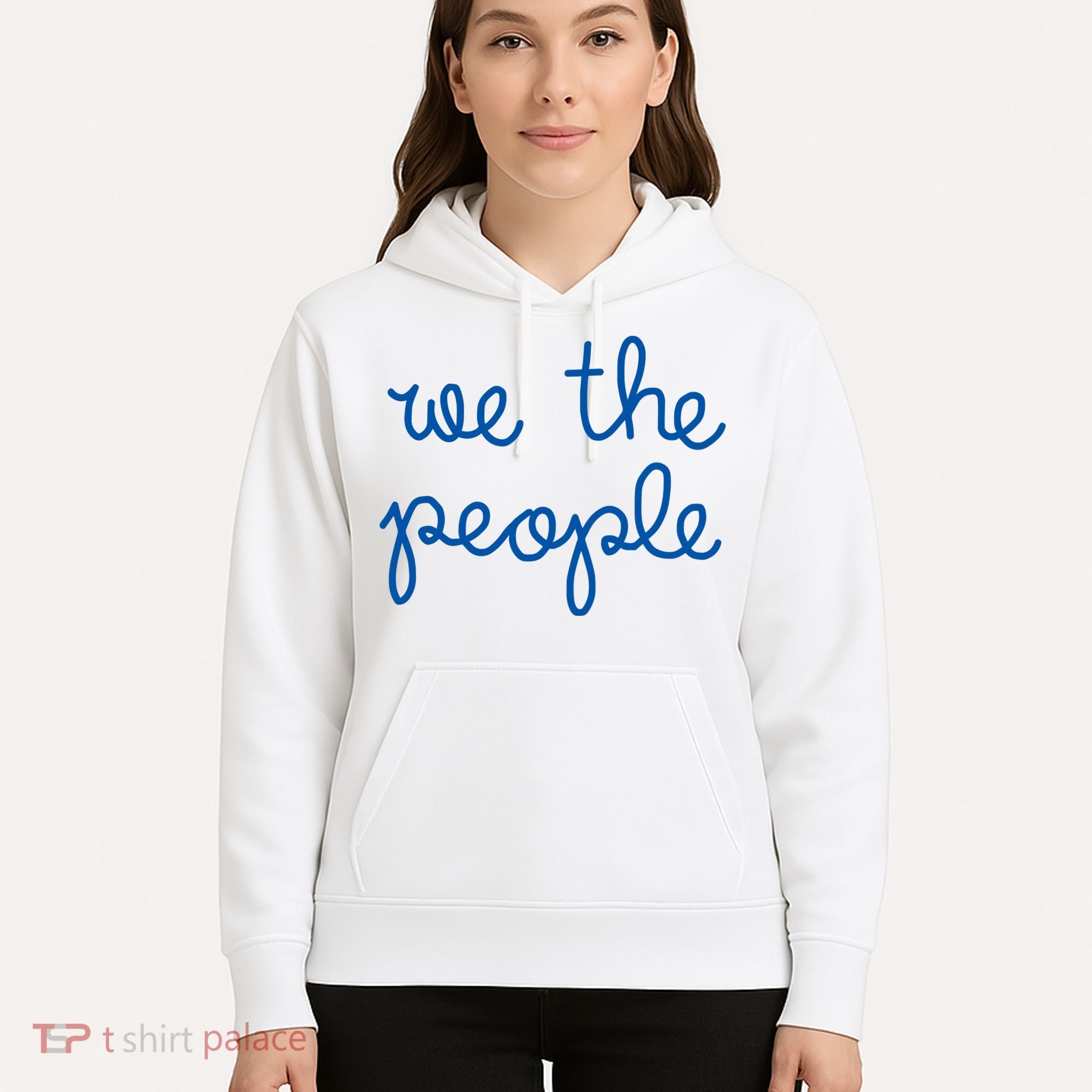 We The People Nicolle Wallace Blue Imprint Hoodie