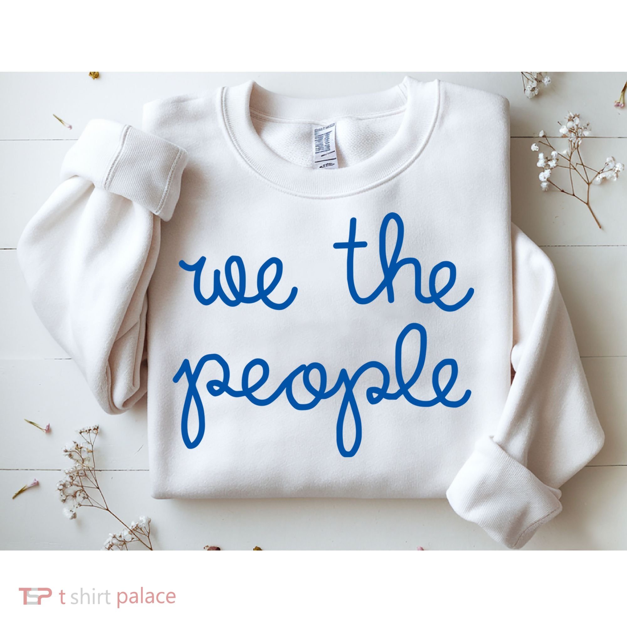 We The People Nicolle Wallace Blue Imprint Sweatshirt