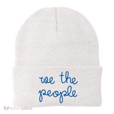 We The People Nicolle Wallace Blue Imprint Beanie