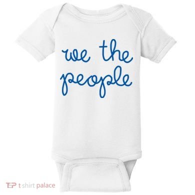 We The People Nicolle Wallace Blue Imprint Baby Bodysuit