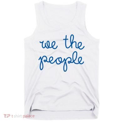 We The People Nicolle Wallace Blue Imprint Tank Top