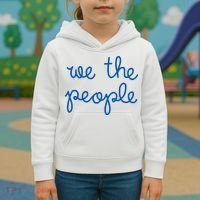 We The People Nicolle Wallace Blue Imprint Kids Hoodie thumb 3