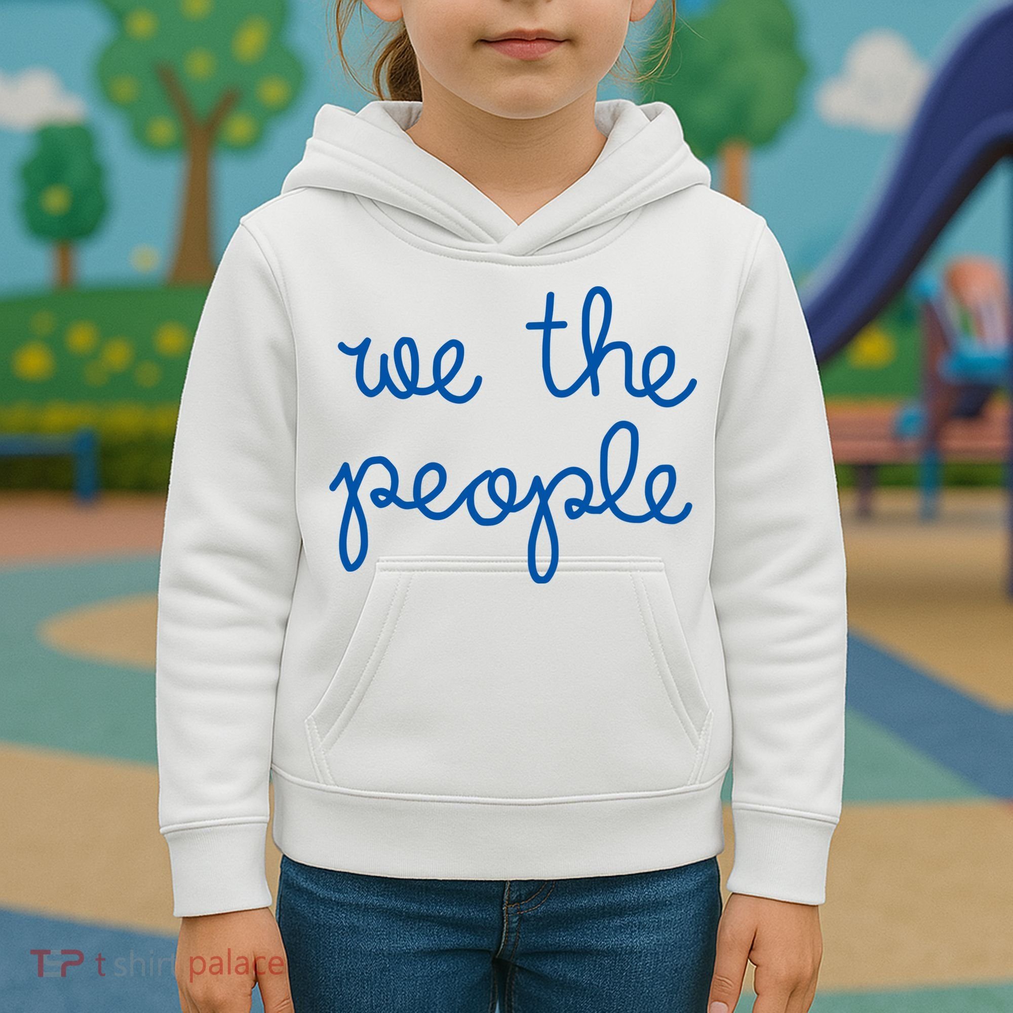 We The People Nicolle Wallace Blue Imprint Kids Hoodie