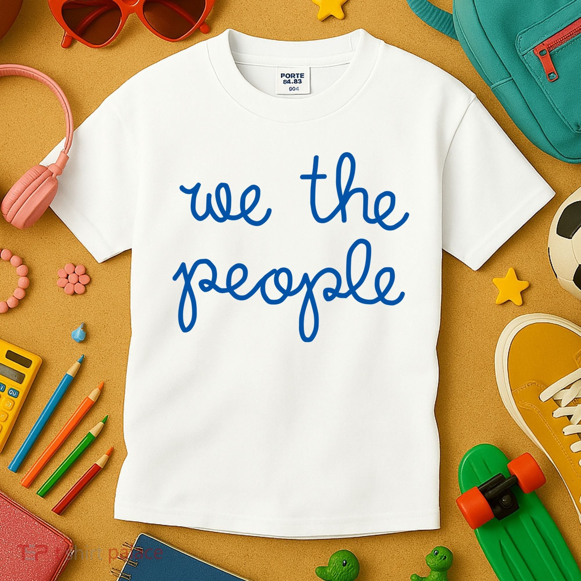 We The People Nicolle Wallace Blue Imprint Kids T-Shirt