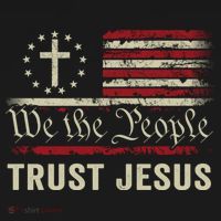 We The People Trust Jesus USA Flag Christian Patriotic Baby Bodysuit thumb 2