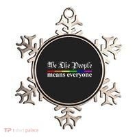 We The People Means Everyone LGBT Pride Month Ornament thumb 0