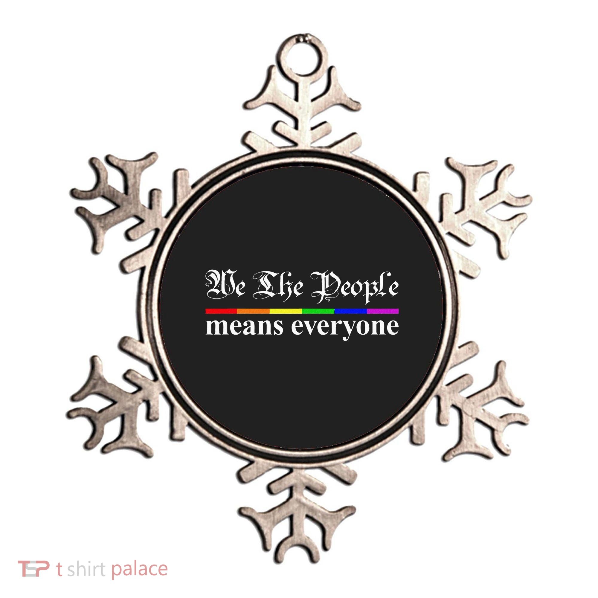 We The People Means Everyone LGBT Pride Month Ornament