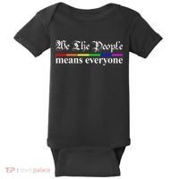 We The People Means Everyone LGBT Pride Month Baby Bodysuit thumb 0