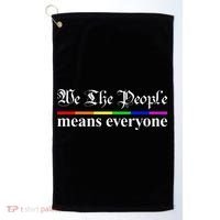 We The People Means Everyone LGBT Pride Month Golf Towel thumb 0