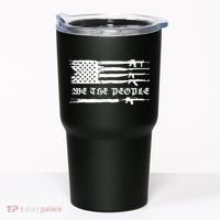 We The People Gun Rights Patriotic American Flag Tumbler thumb 0