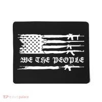 We The People Gun Rights Patriotic American Flag Mousepad thumb 0