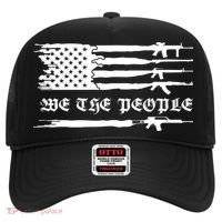 We The People Gun Rights Patriotic American Flag Hat thumb 0