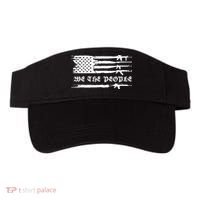 We The People Gun Rights Patriotic American Flag Visor thumb 0