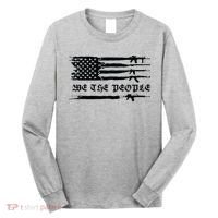 We The People Gun Rights Patriotic American Flag Long Sleeve Shirt thumb 0