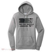 We The People Gun Rights Patriotic American Flag Women's Hoodie thumb 0