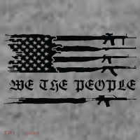 We The People Gun Rights Patriotic American Flag Women's Hoodie thumb 2