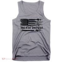 We The People Gun Rights Patriotic American Flag Tank Top thumb 0