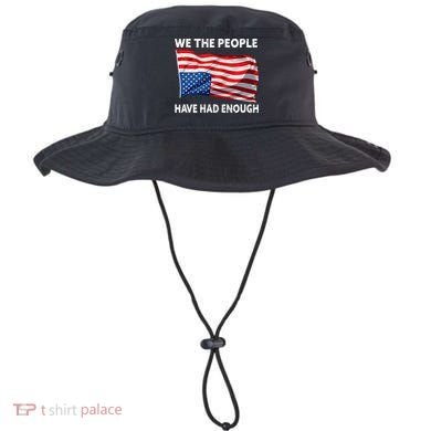 We The People Have Had Enough Upside Down USA Flag Bucket Hat