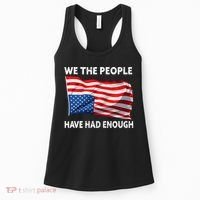 We The People Have Had Enough Upside Down USA Flag Women's Tank Top thumb 0