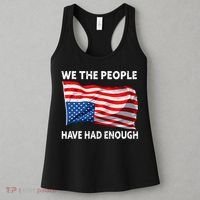 We The People Have Had Enough Upside Down USA Flag Women's Tank Top thumb 3