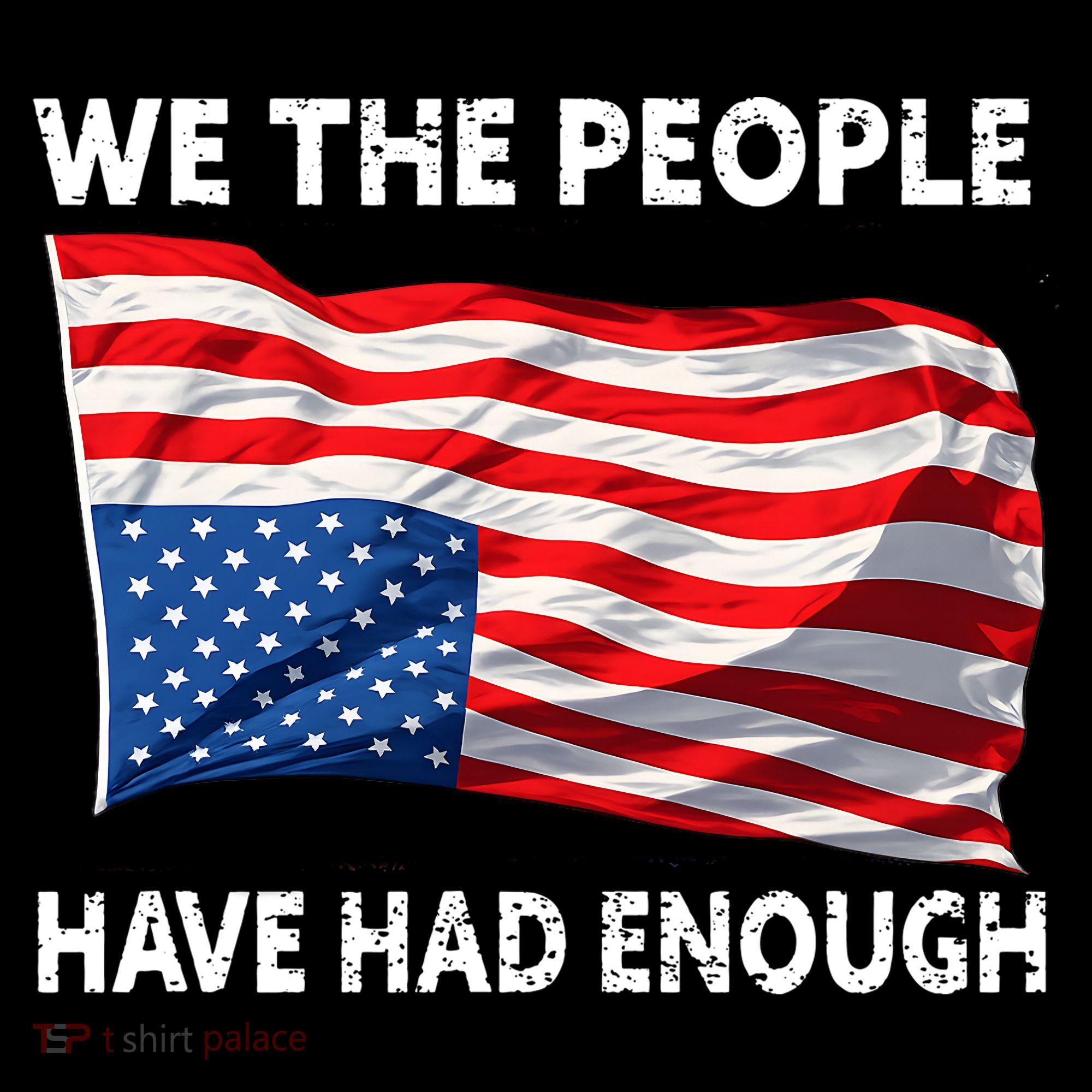 We The People Have Had Enough Upside Down USA Flag Kids Sweatshirt