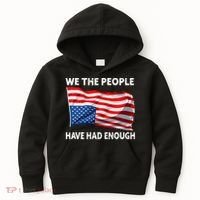 We The People Have Had Enough Upside Down USA Flag Kids Hoodie thumb 0