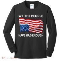 We The People Have Had Enough Upside Down USA Flag Kids Long Sleeve Shirt thumb 0