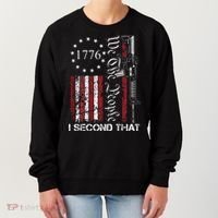 We The People I Second That 2nd Amendment US Flag Women's Sweatshirt thumb 0