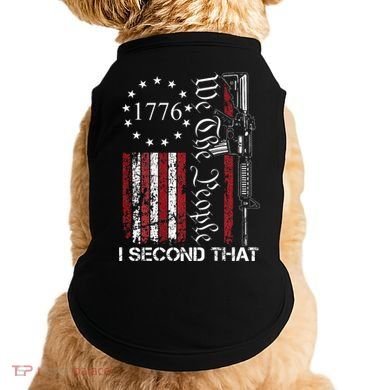 We The People I Second That 2nd Amendment US Flag Doggie Tank