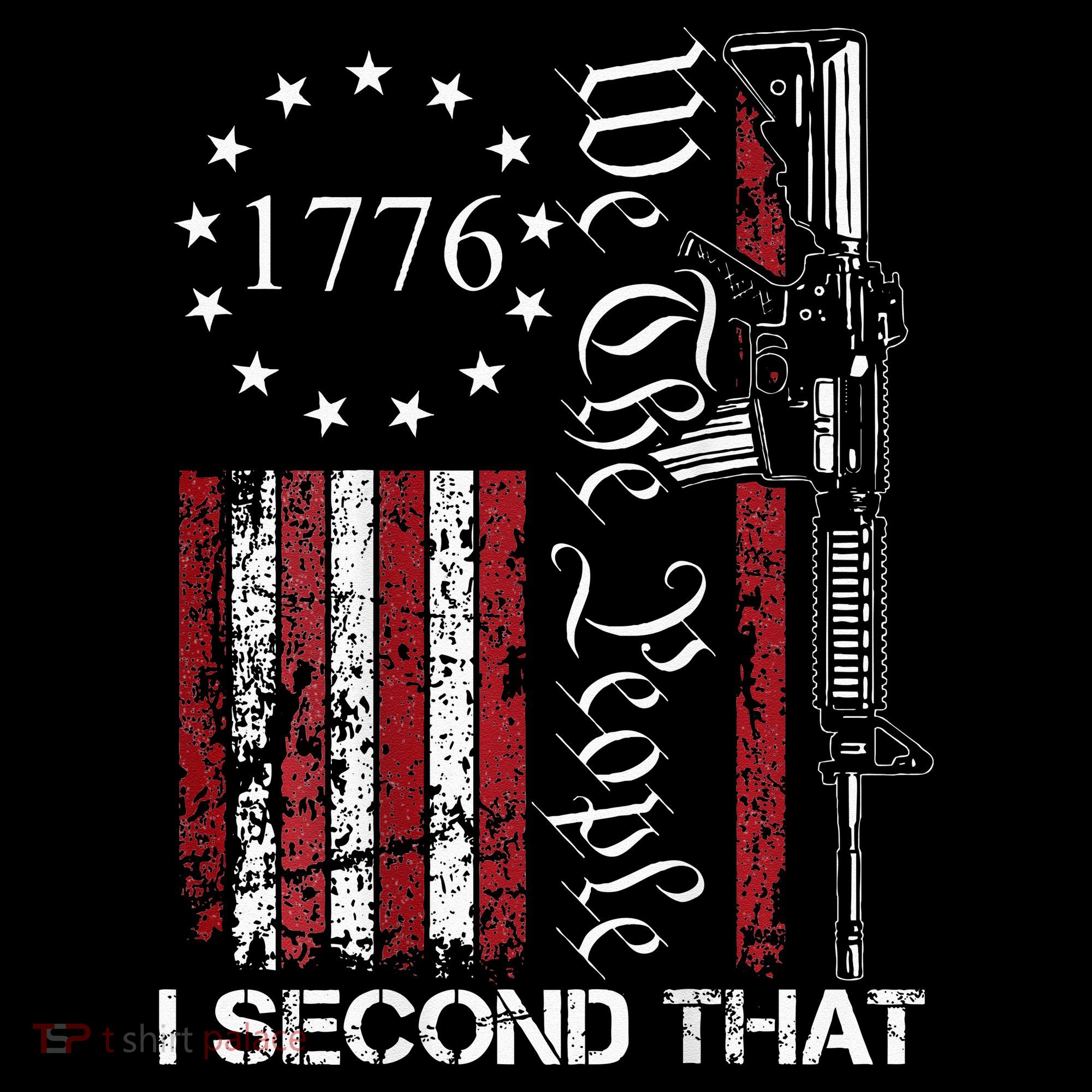 We The People I Second That 2nd Amendment US Flag USA-Made Doggie Bandana