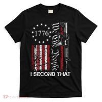 We The People I Second That 2nd Amendment US Flag T-Shirt thumb 0