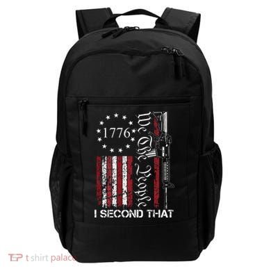 We The People I Second That 2nd Amendment US Flag Backpack