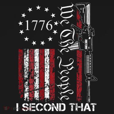 We The People I Second That 2nd Amendment US Flag Women's Long Sleeve Flannel Pajama Set 