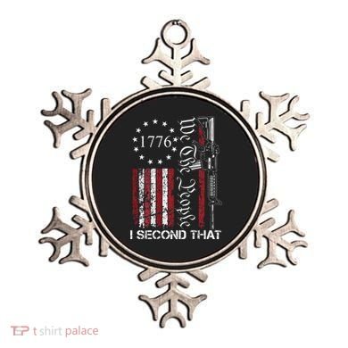 We The People I Second That 2nd Amendment US Flag Ornament