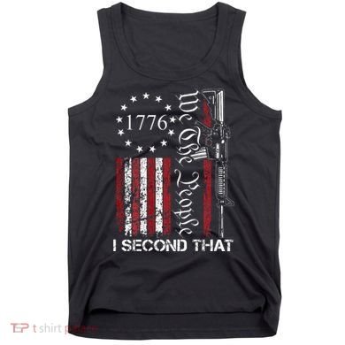 We The People I Second That 2nd Amendment US Flag Tank Top