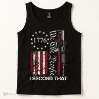 We The People I Second That 2nd Amendment US Flag Tank Top thumb 2