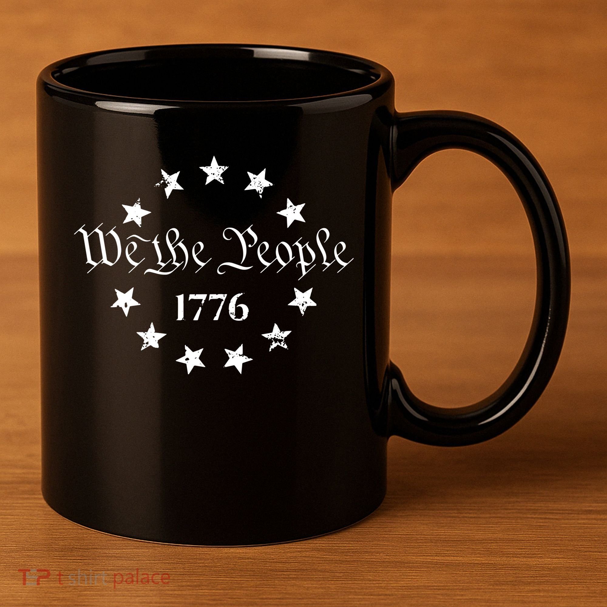 We The People Shirt 1776 Betsy Ross Flag Independence Day 11oz C Handle Ceramic Mug