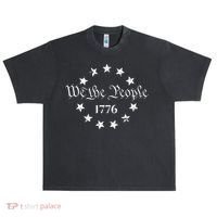 We The People Shirt 1776 Betsy Ross Flag Independence Day Urban Oversized Heavyweight T-Shirt thumb 0