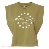 We The People Shirt 1776 Betsy Ross Flag Independence Day Garment-Dyed Women's Muscle Tee thumb 0