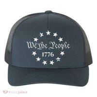 We The People Shirt 1776 Betsy Ross Flag Independence Day Yupoong Adult 5-Panel Trucker Hat thumb 0